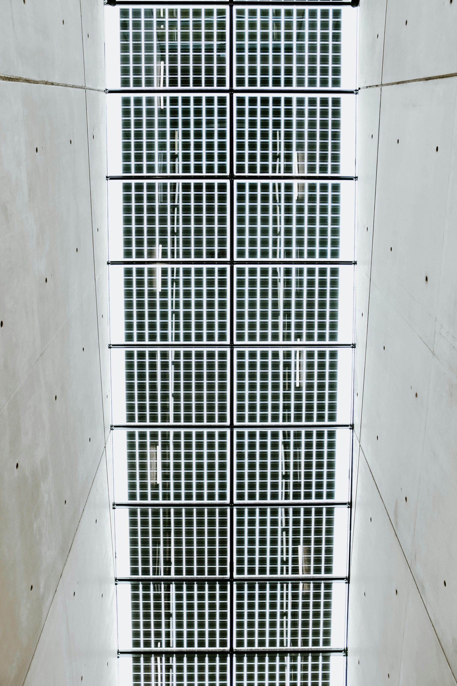 Blue UV light fixture with three tubes emitting a bright glow.