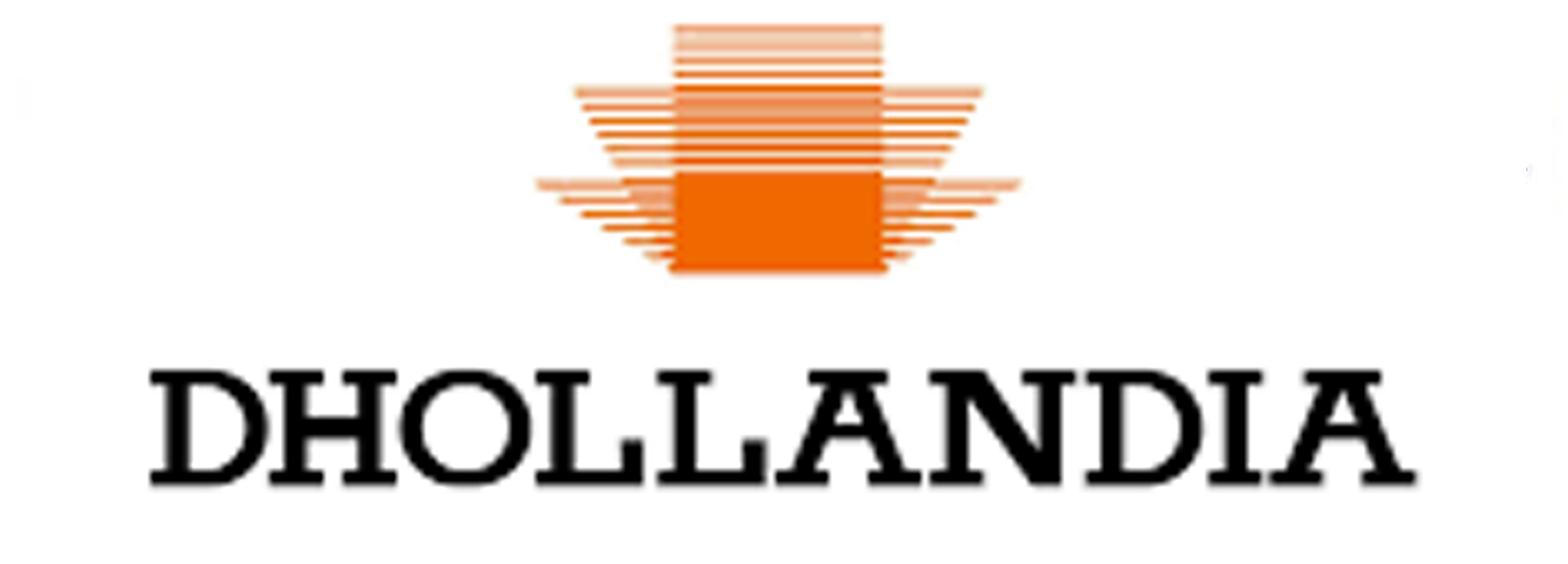 A logo for dhollandia is shown on a white background