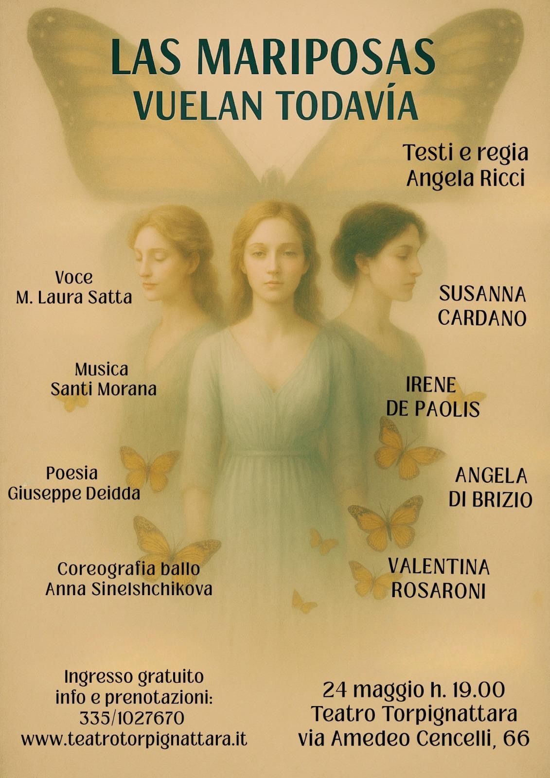 las mariposas al teatro torpignattara