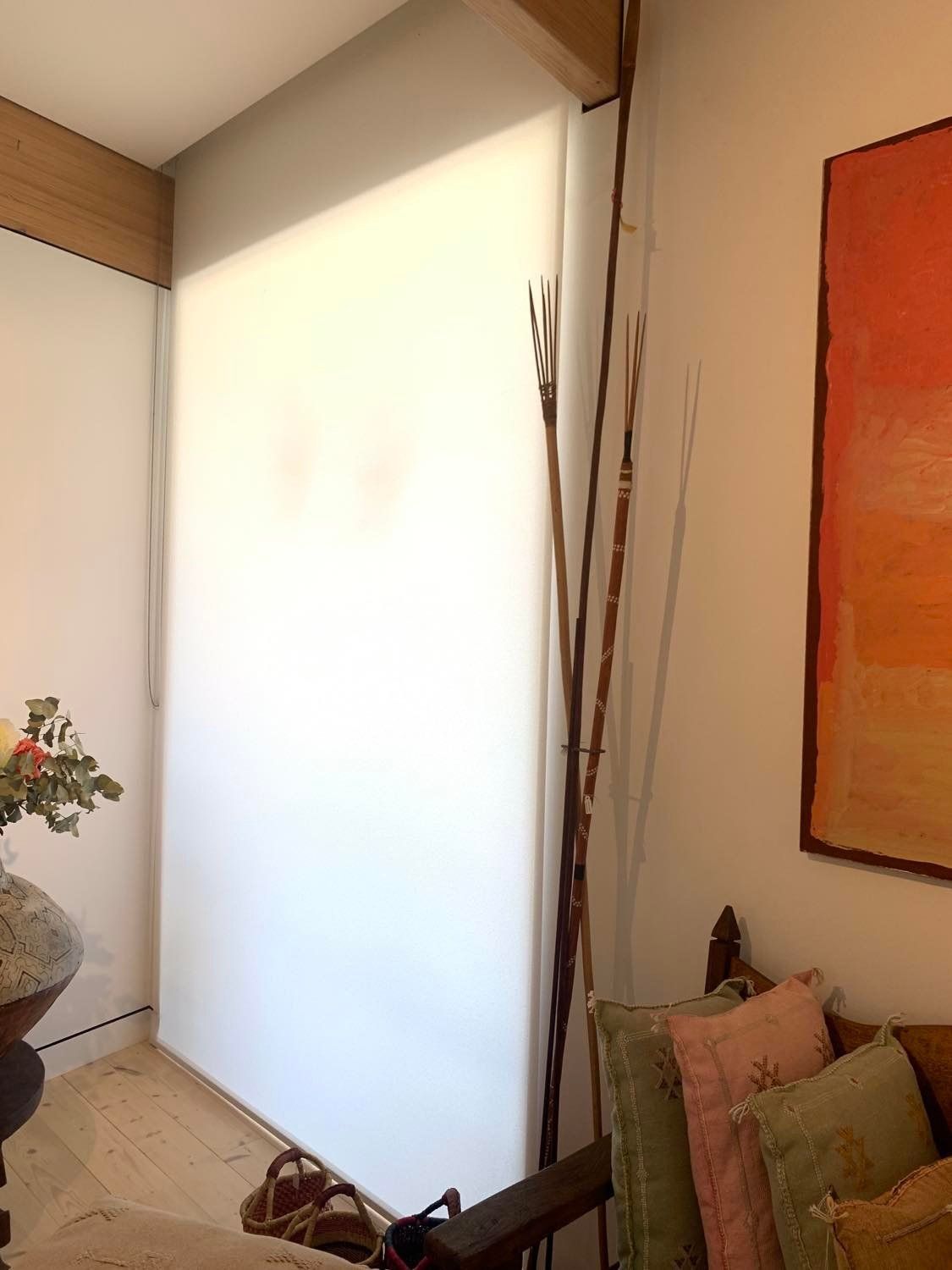 Closed White Roller Blind — Blinds, Curtains And Shutters In Alice Springs, NT