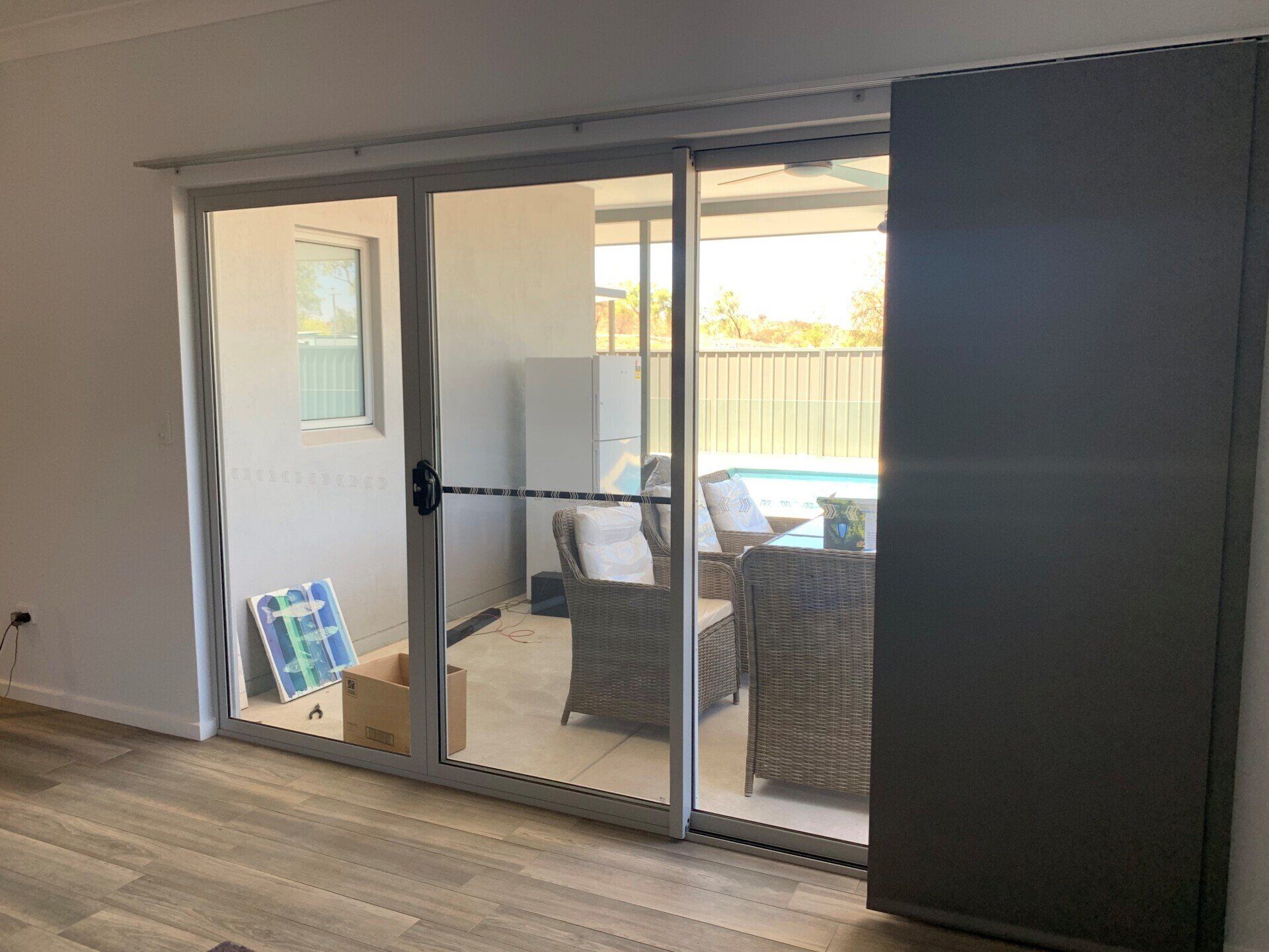 Sliding Shade Over Sliding Door — Blinds, Curtains And Shutters In Alice Springs, NT