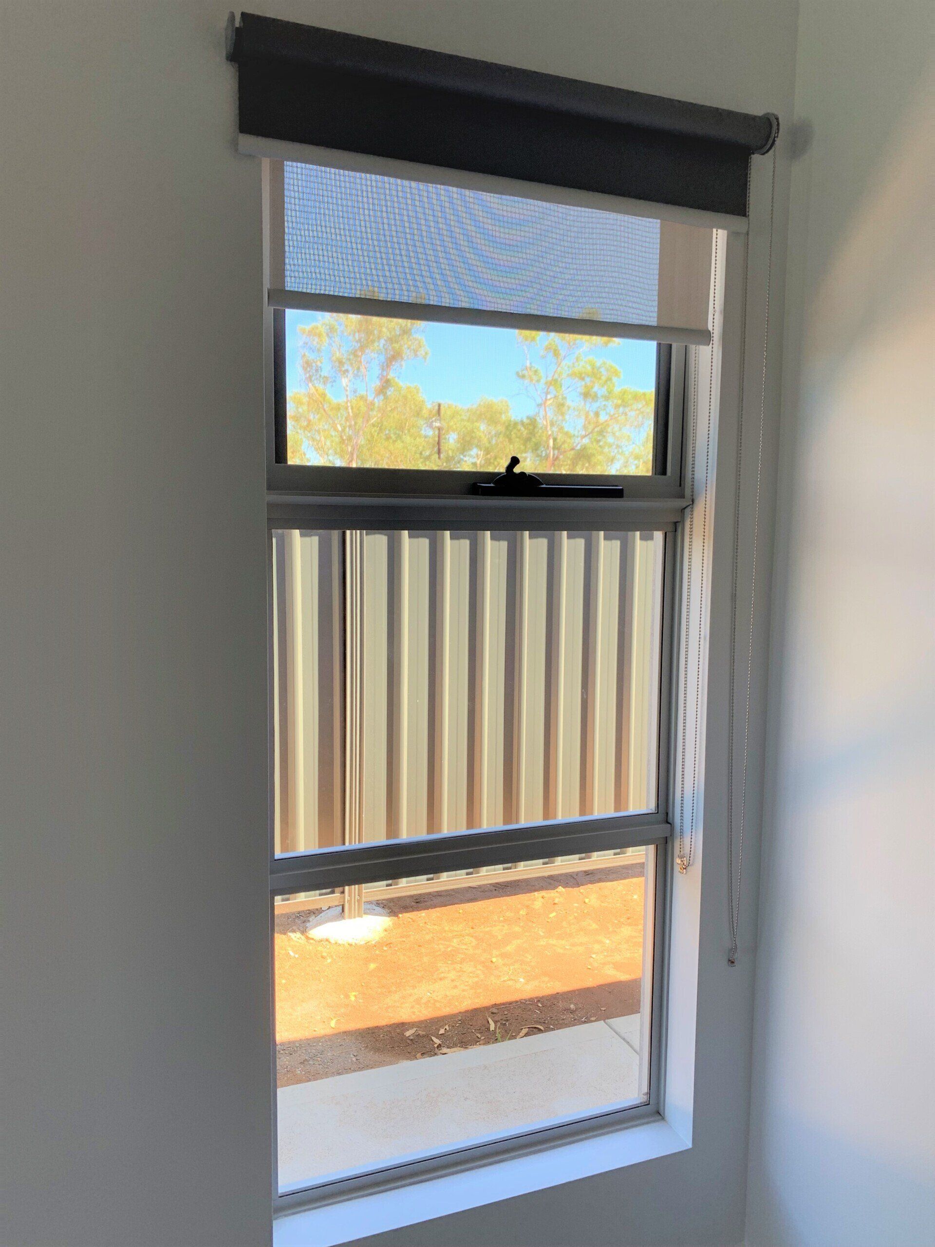 Open Shade Over Open Window — Blinds, Curtains And Shutters In Alice Springs, NT