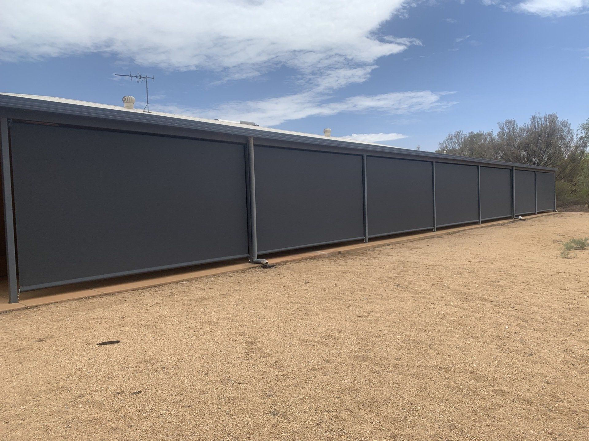 Shed Awnings — Blinds, Curtains And Shutters In Alice Springs, NT