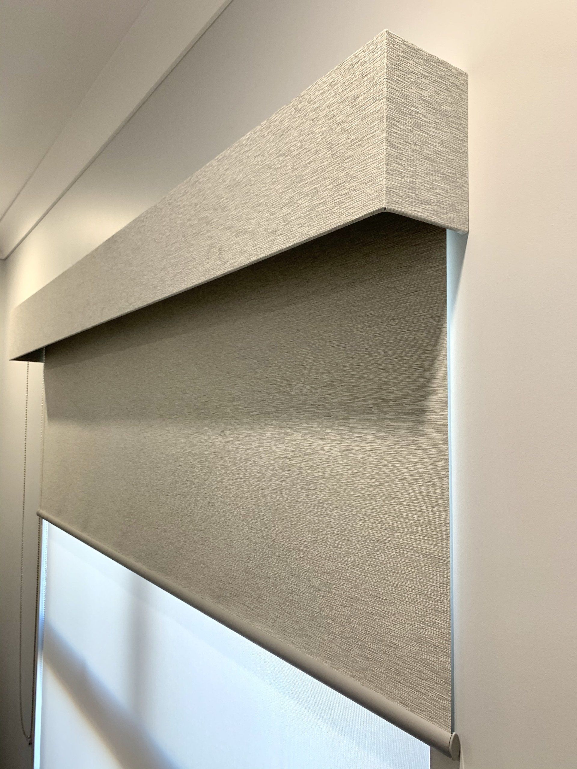 Roller Blind Close Up With Cover — Blinds, Curtains And Shutters In Alice Springs, NT