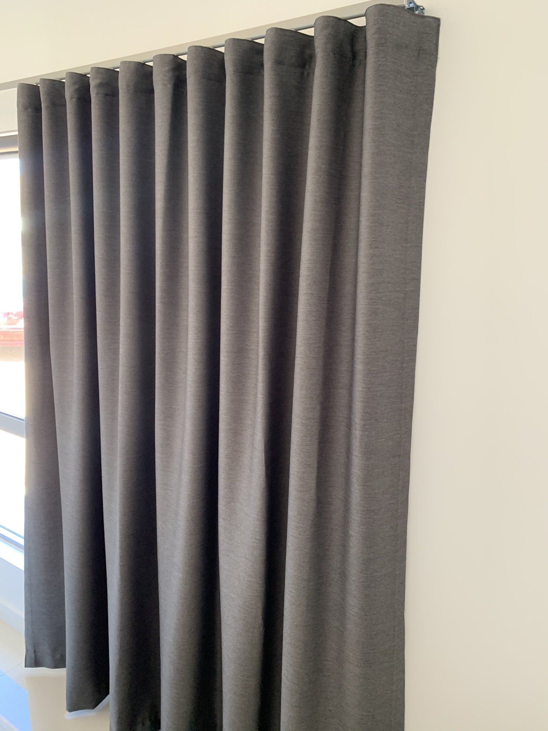 Grey Fabric Curtains — Blinds, Curtains And Shutters In Alice Springs, NT