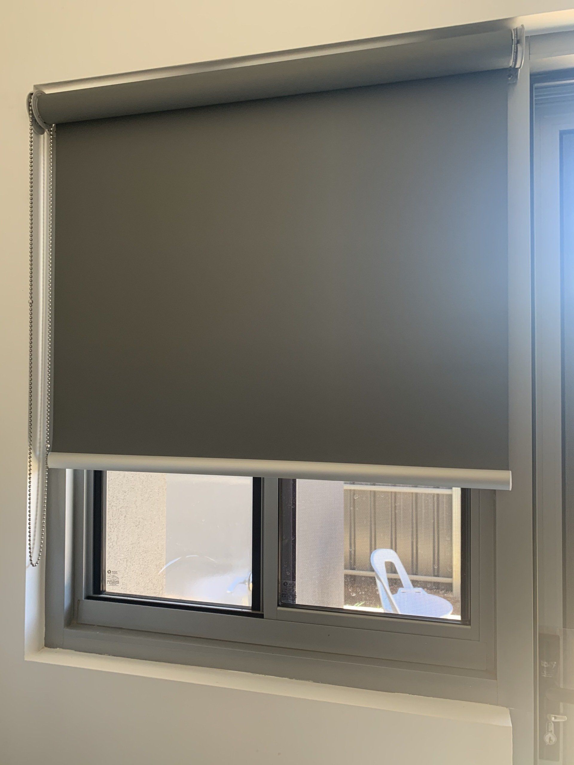 Dark Grey Coloured Blinds — Blinds, Curtains And Shutters In Alice Springs, NT