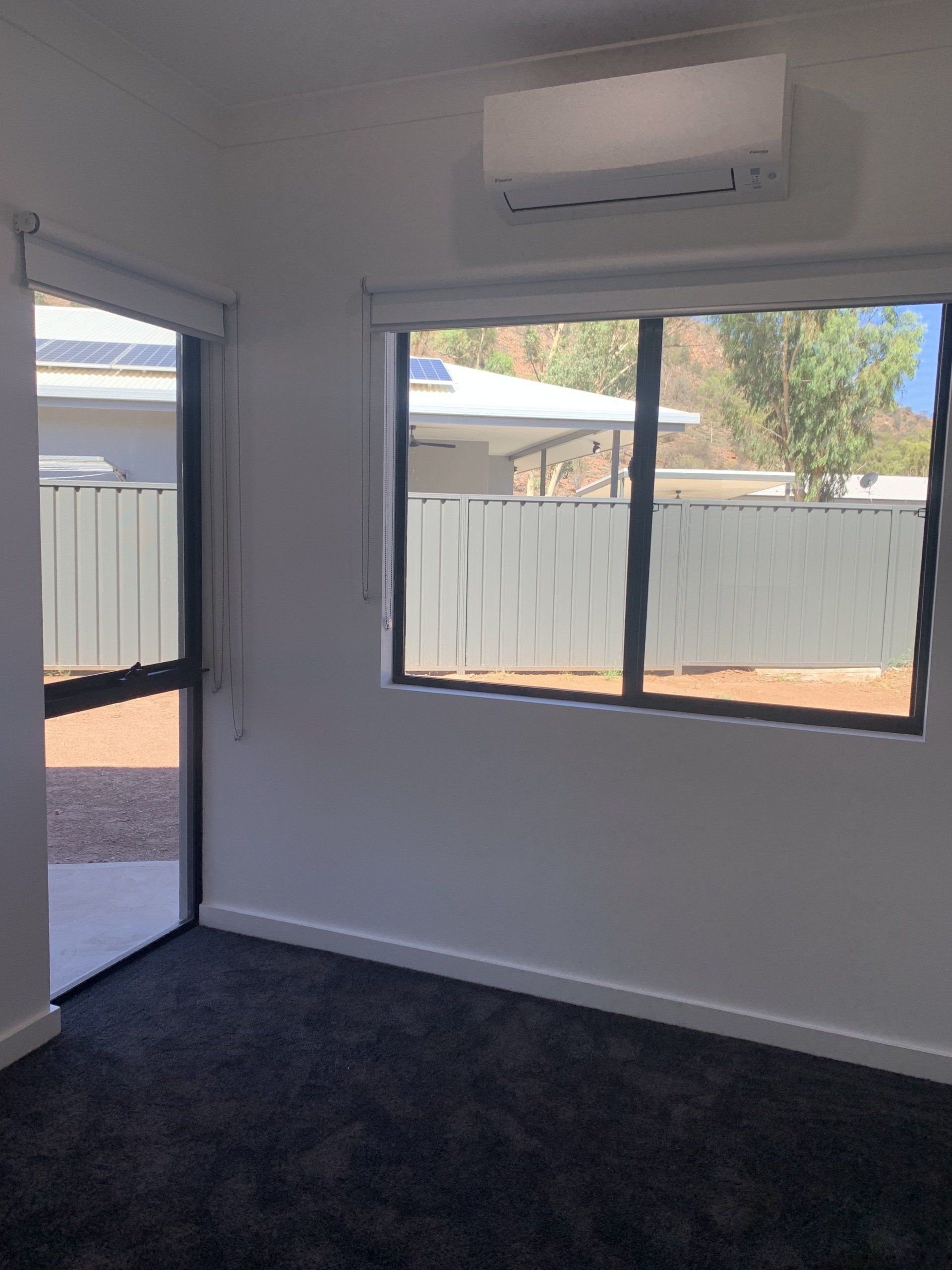 Open Shades Over Door & Window — Blinds, Curtains And Shutters In Alice Springs, NT