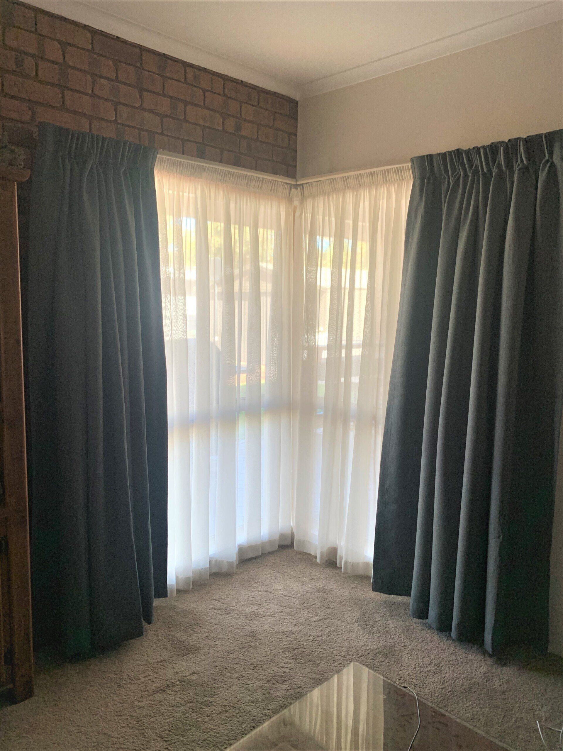 Elegant Curtains In The Corner — Blinds, Curtains And Shutters In Alice Springs, NT