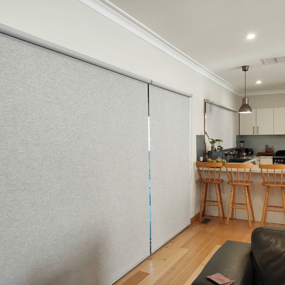 Roller Blinds In A Living Room — Blinds, Curtains And Shutters In Alice Springs, NT