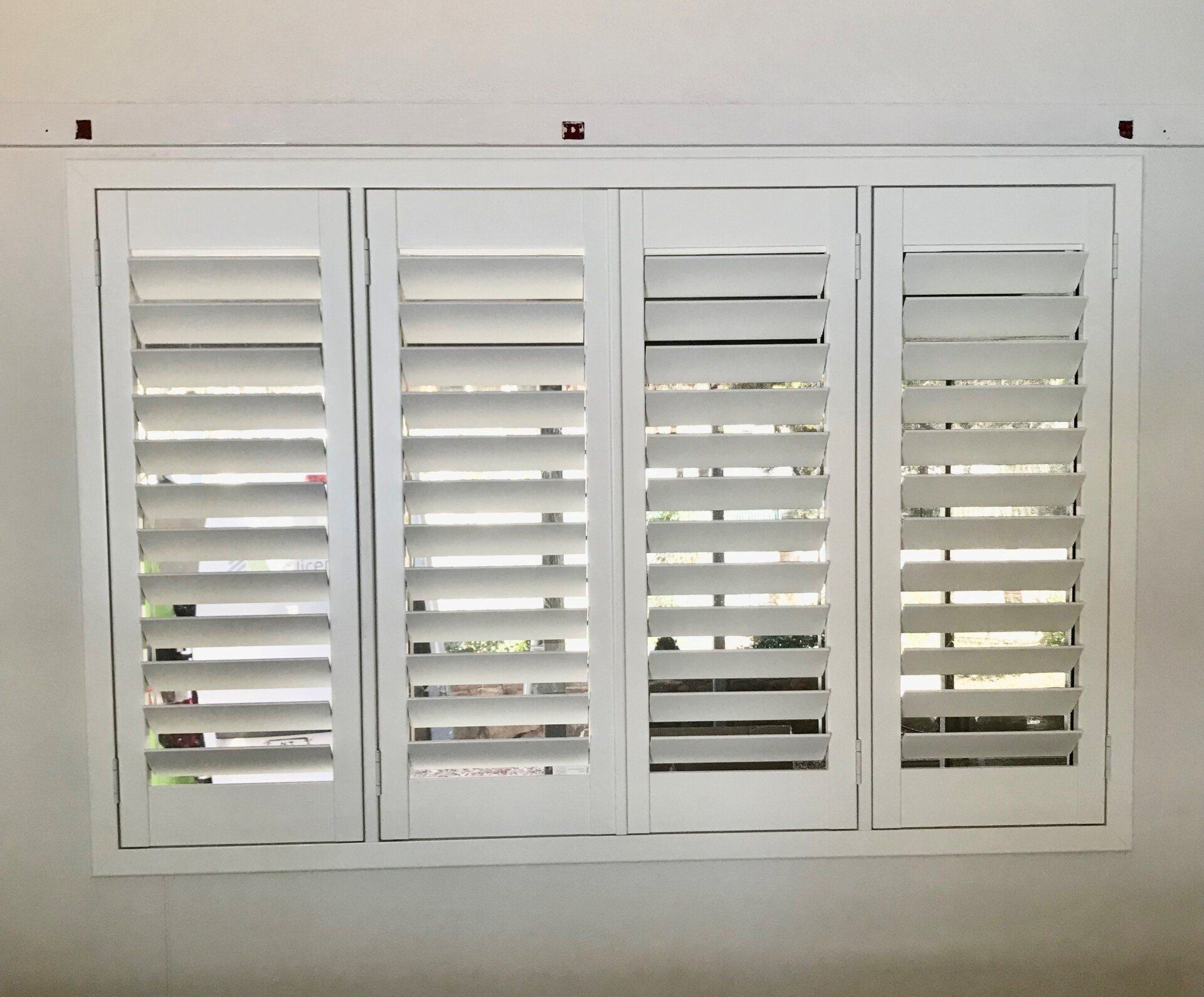 Row Of Plantation Shutters — Blinds, Curtains And Shutters In Alice Springs, NT