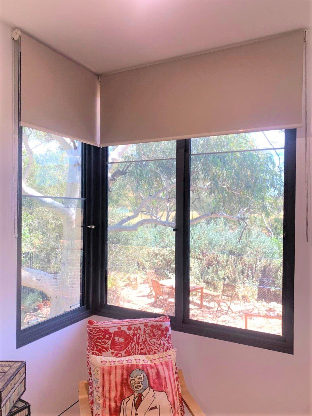Roller Shades For A Corner Window — Blinds, Curtains And Shutters In Alice Springs, NT