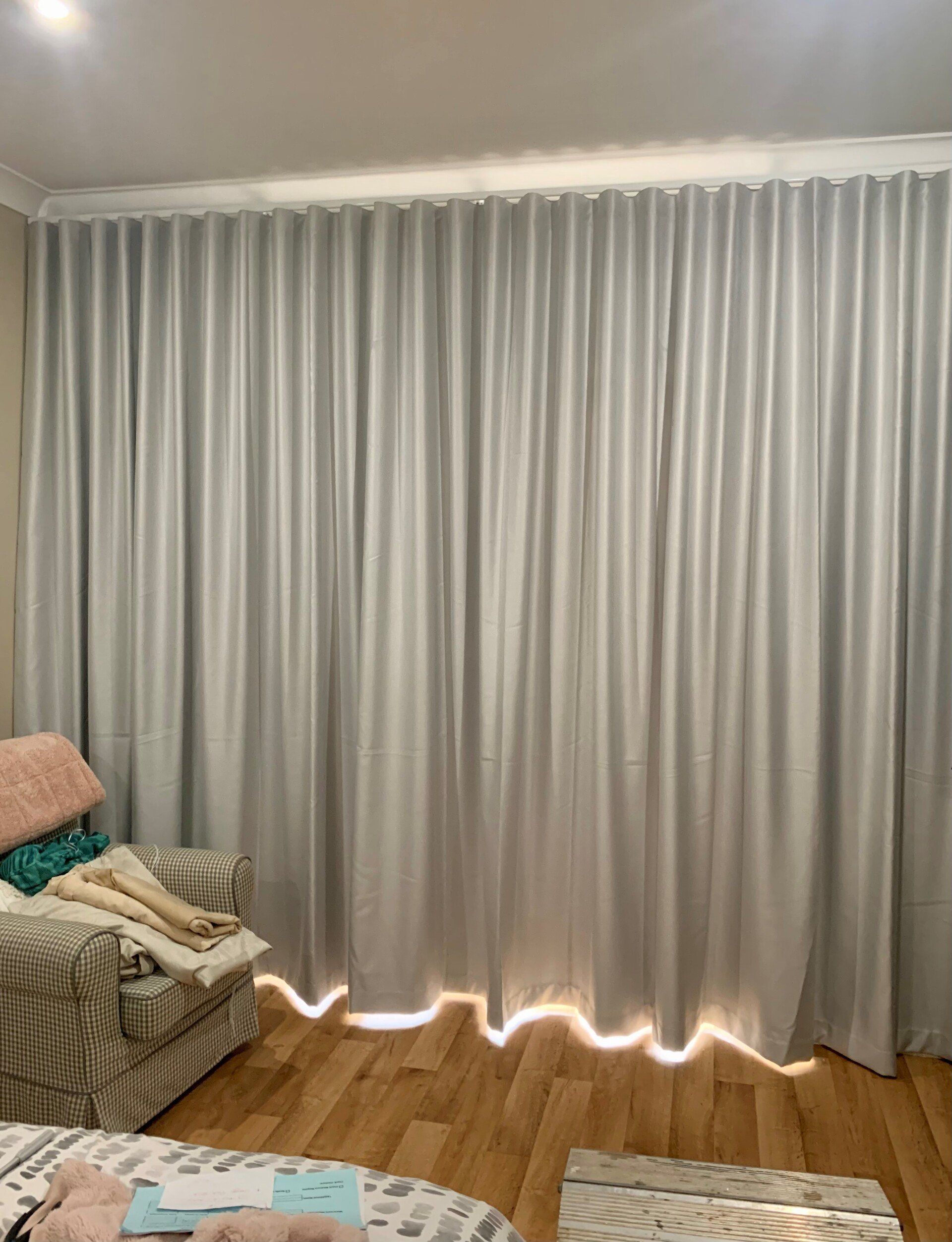 Nice Looking Grey Curtains — Blinds, Curtains And Shutters In Alice Springs, NT