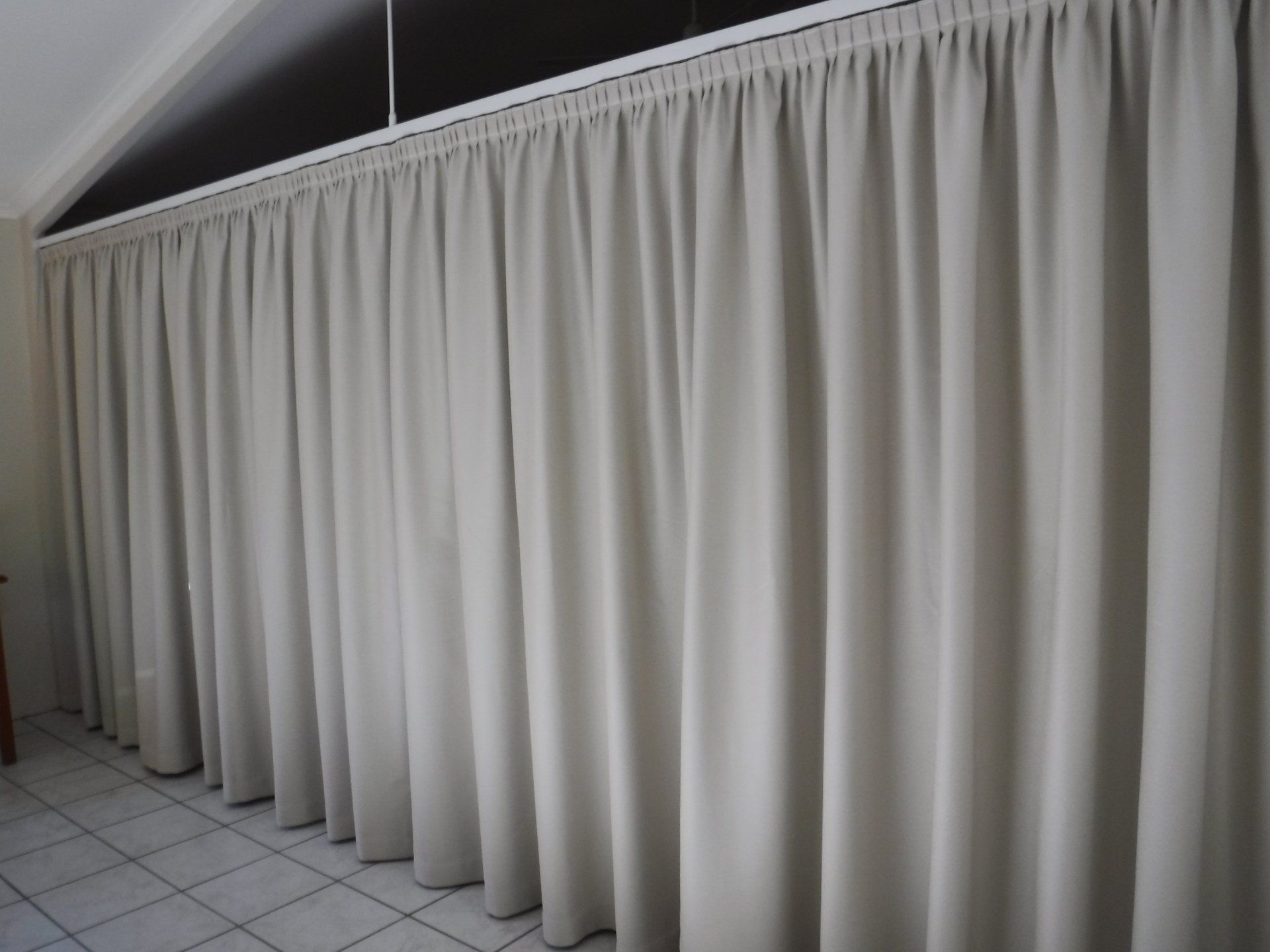 Wavefold Curtains In A Room — Blinds, Curtains And Shutters In Alice Springs, NT