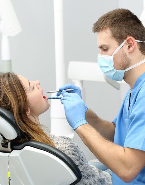 Root Canal — Patient Having Dental Treatment in Brownsburg, IN