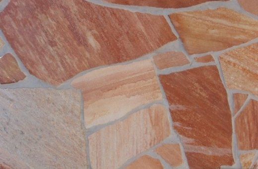 Pink Random Stone at close range