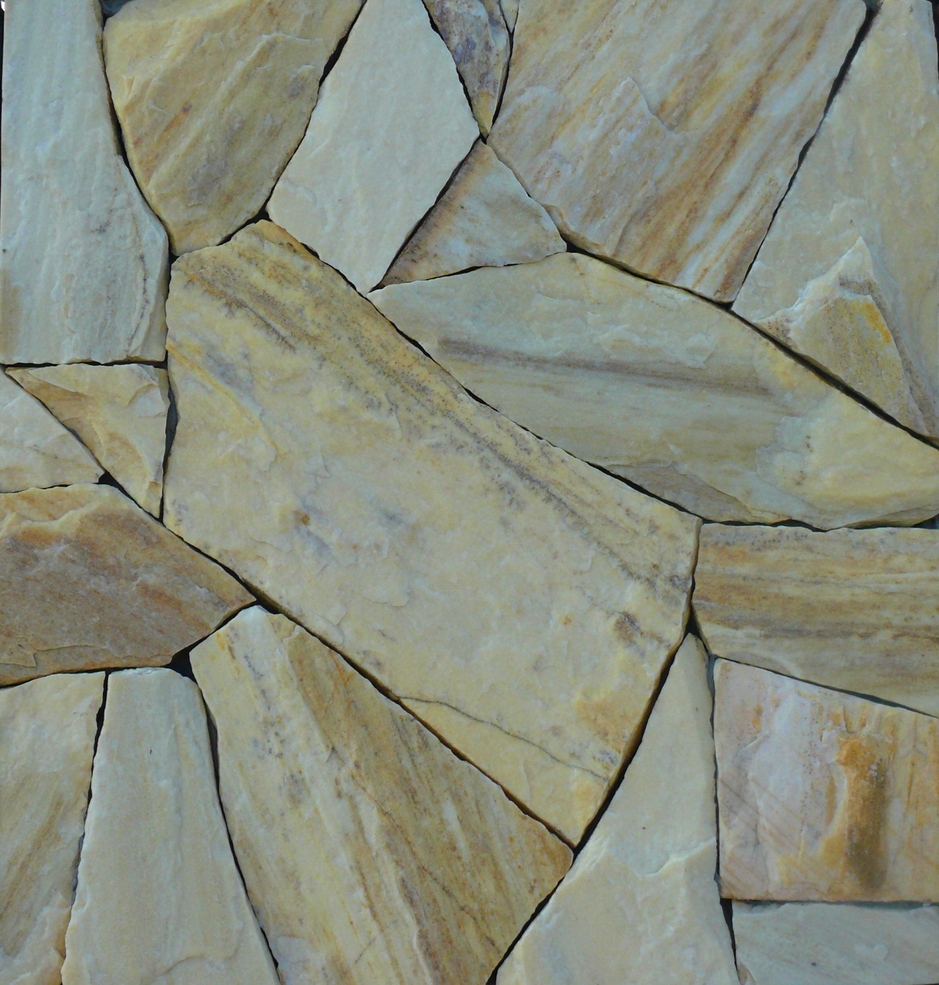 random stone - yellow cream quartzite