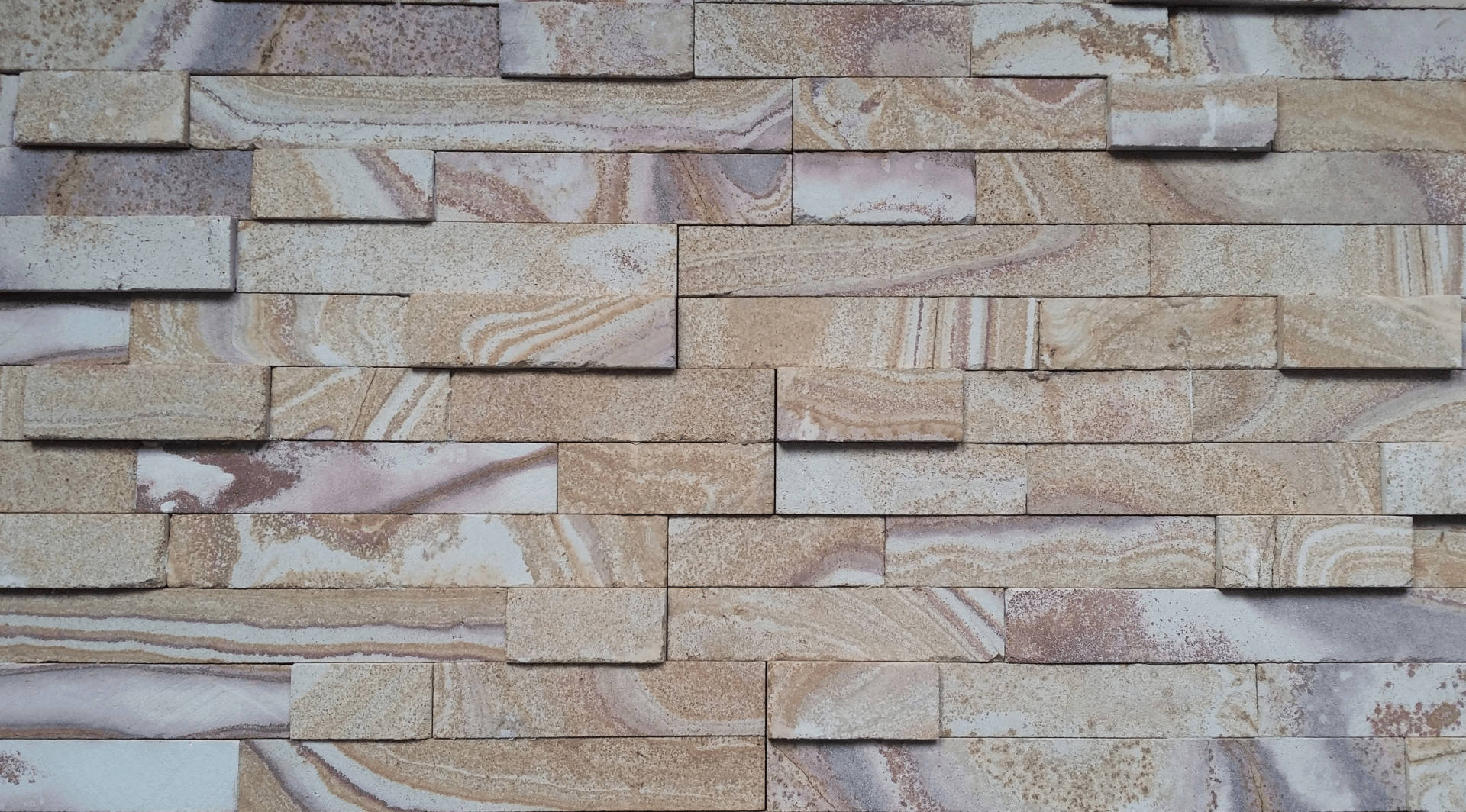 Natural stone panel - sandstone multi
