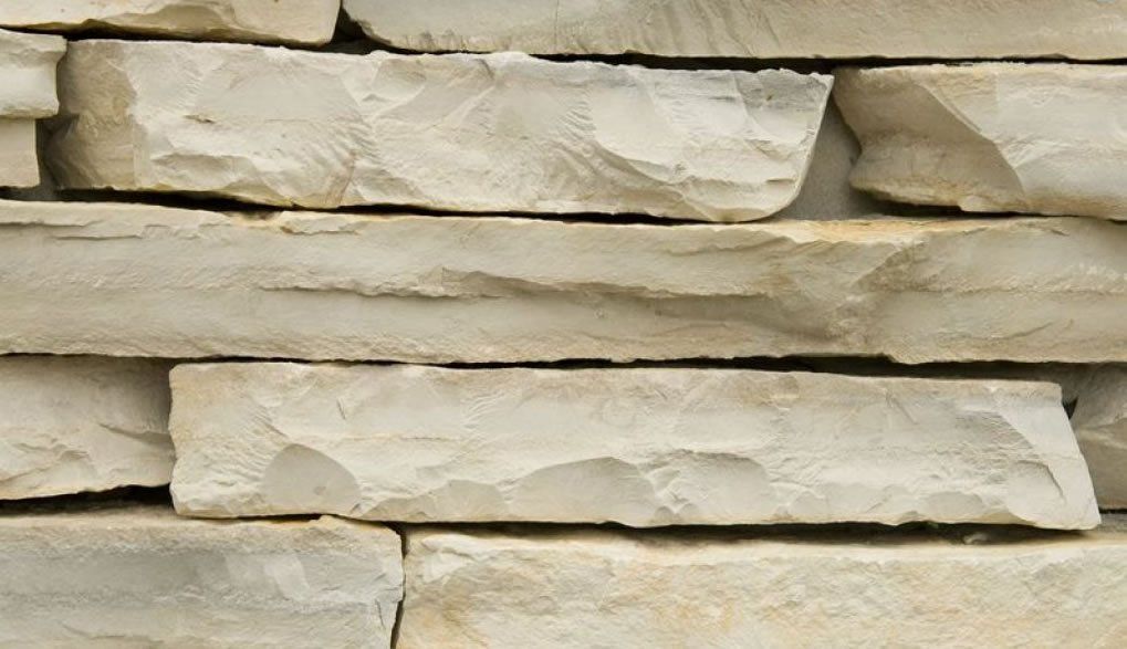 Balkan Coursed Limestone on house