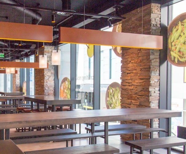 golden quartz cladding for interior