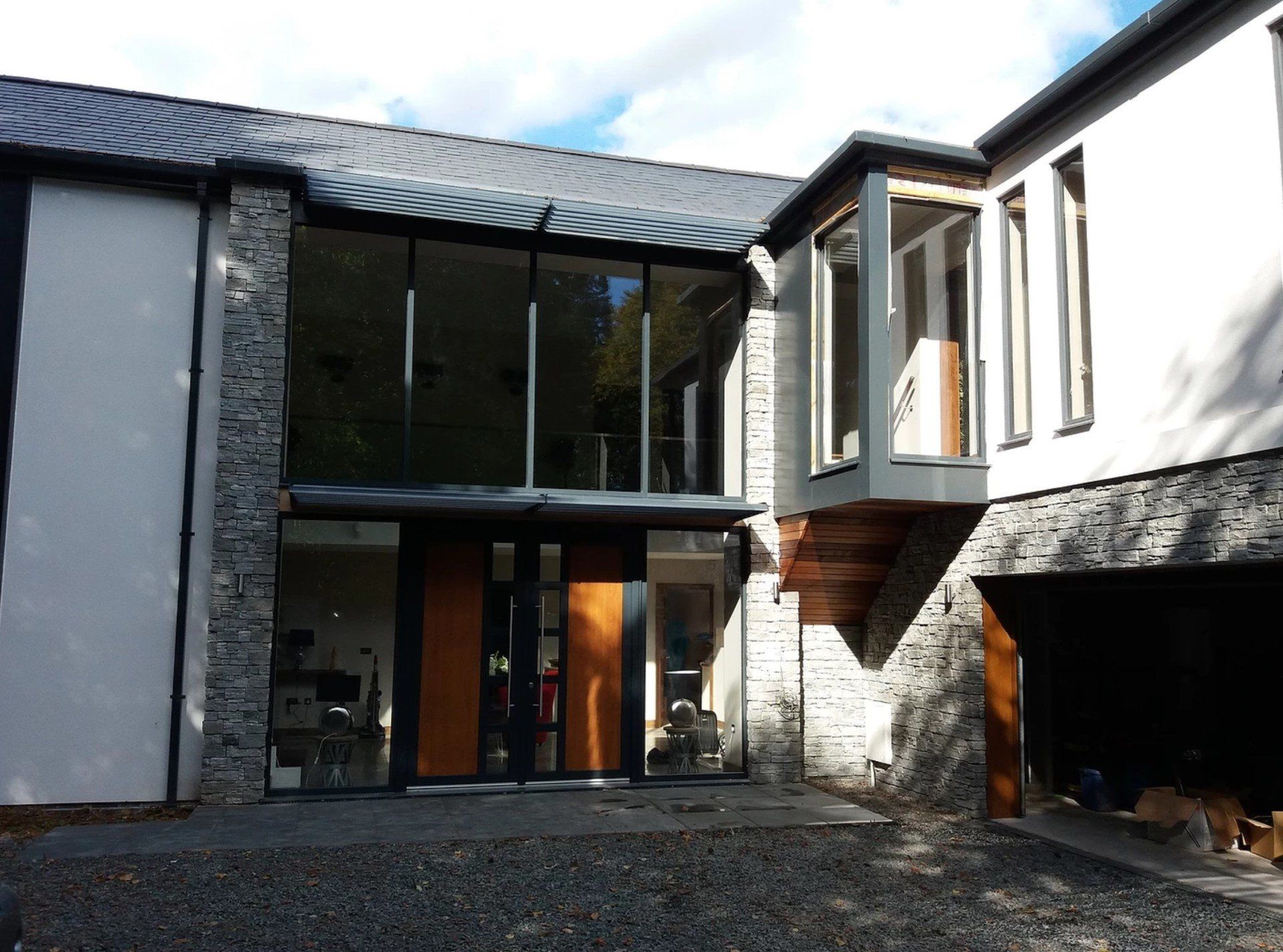 Grey Granite Stone Panel System