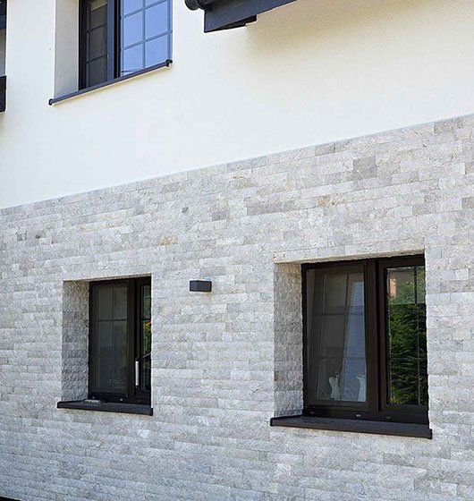 shades of light grey face stone