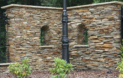 Gloria Natural exterior walls - brown stone