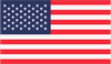A red white and blue american flag with stars on it