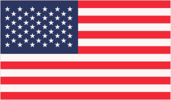 A red white and blue american flag with stars on it