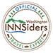 The innsiders logo is a circle with a mountain in the middle.