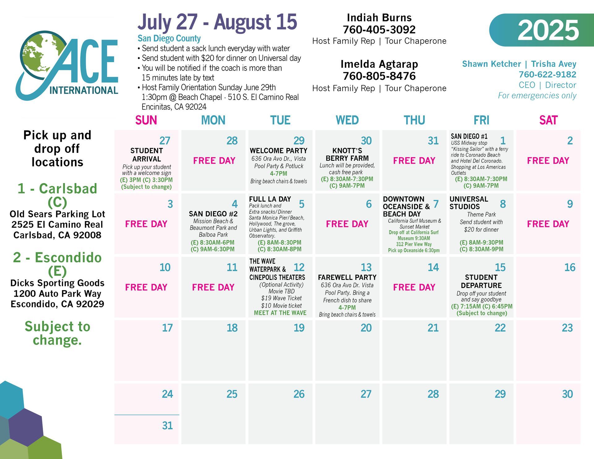 A calendar for the month of july and august 2025