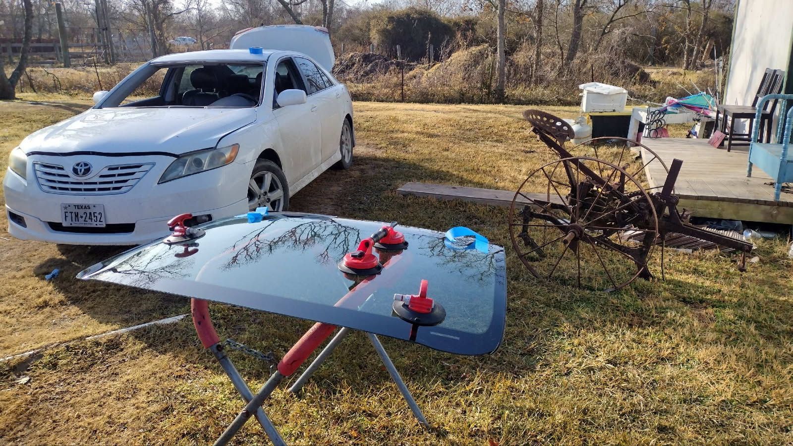 Windshield Under Repair