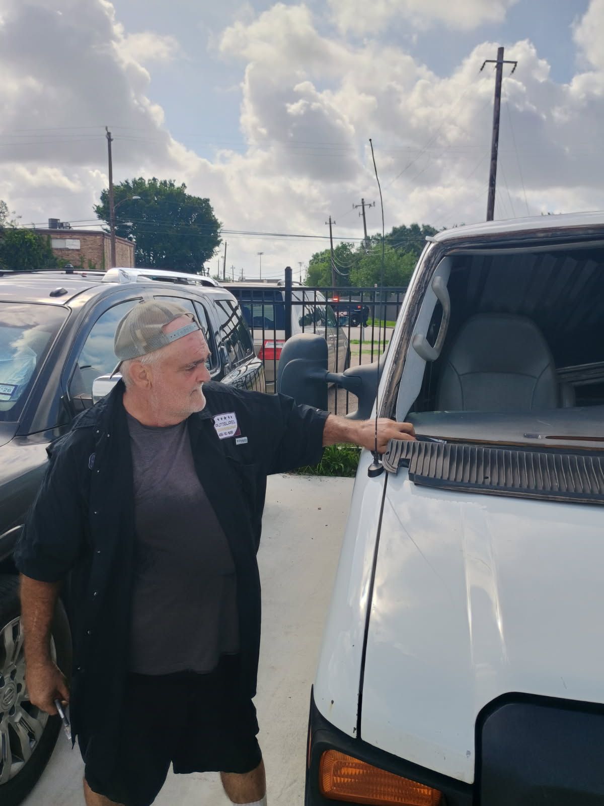 Checking the Car Windshield