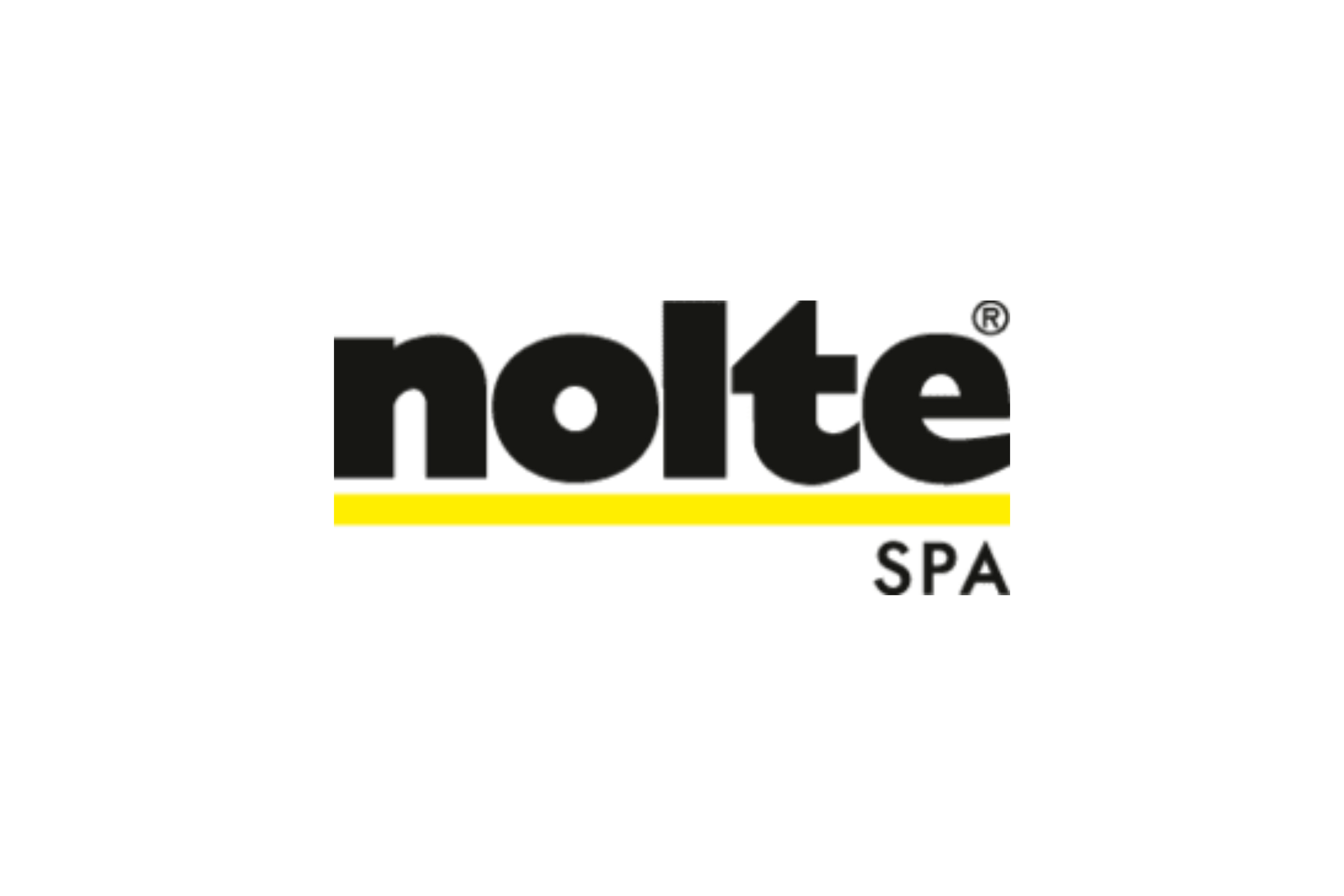 Un logo noir et jaune pour nolte spa