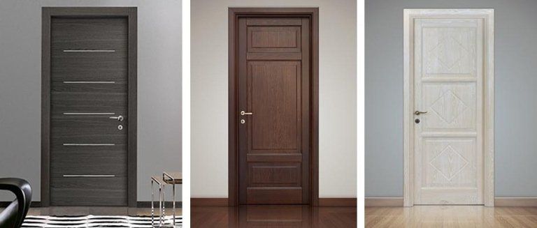 Porte interne in legno con decorazioni personalizzate