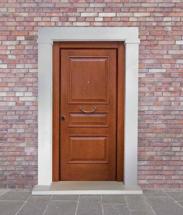 Portoncino blindato in legno