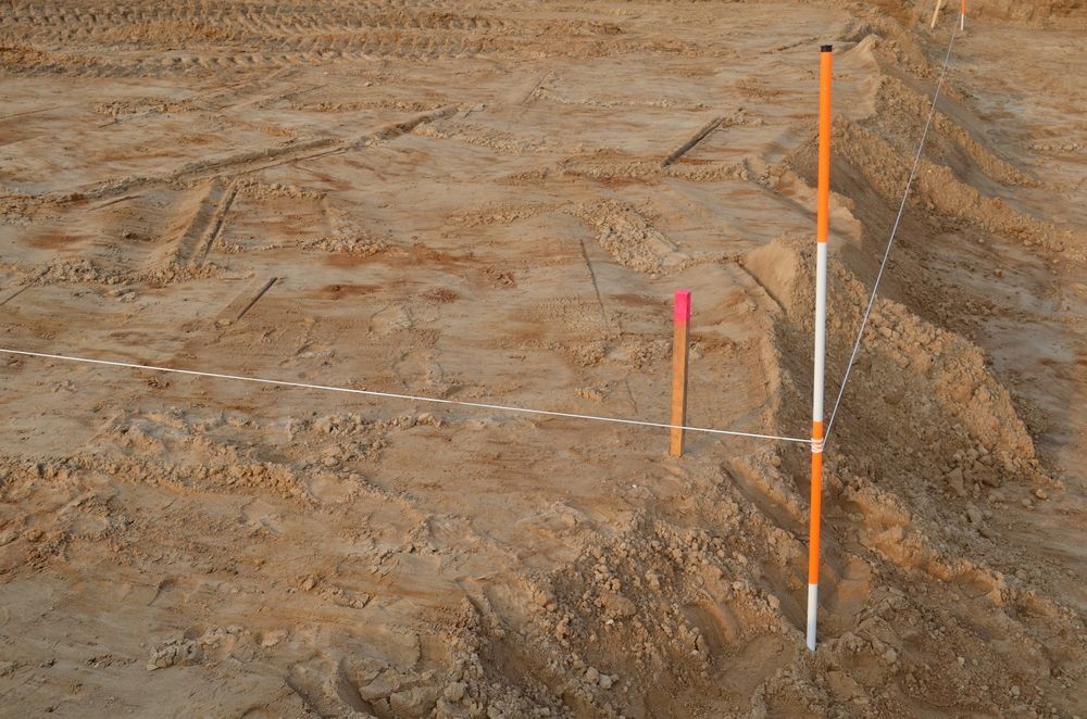 A Red And White Pole Is In The Middle Of A Dirt Field — PGI North QLD In Rosslea, QLD