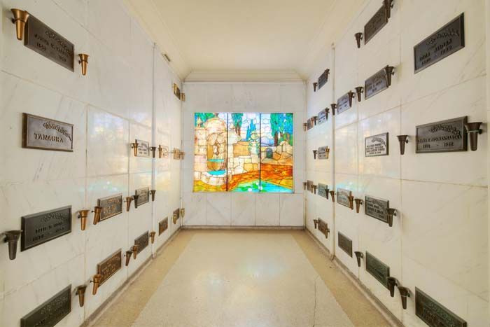 Photos of location, mausoleum and cemetery of 
Abbot & Hast Mortuary, Inc. in Los Angeles, CA