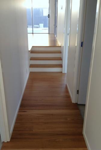 Timber Flooring in Hallway — Dull Floors in Chinderah, NSW