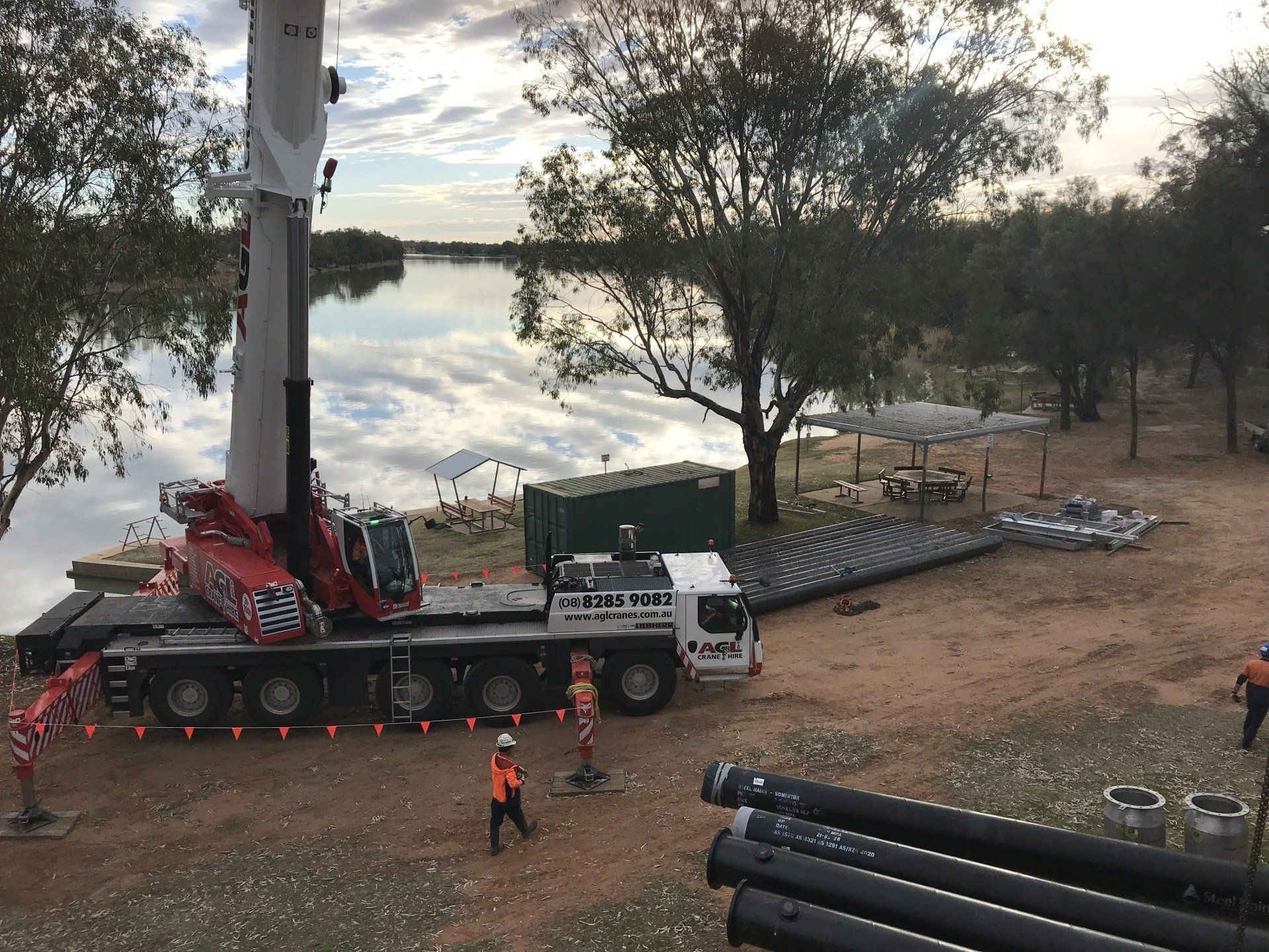 Heavy Equipment Transport — Adelaide, SA — AGL & Son Crane Hire