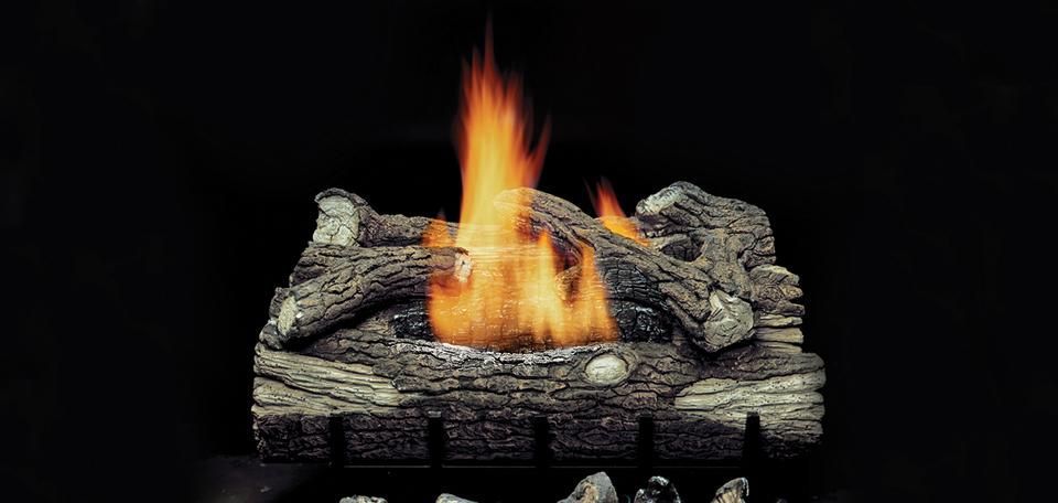 Monessen Mountain Oak Vent Free Gas Logs