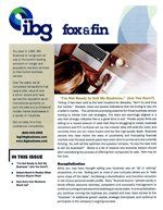 IBG Fox & Fin newsletter