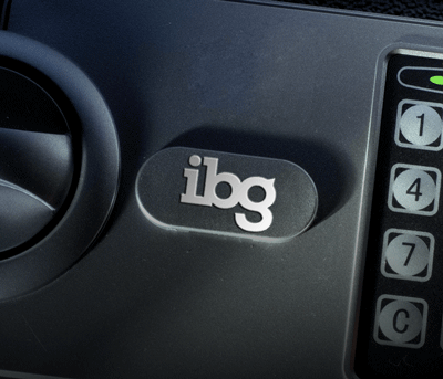 ibg logo on a dashboard