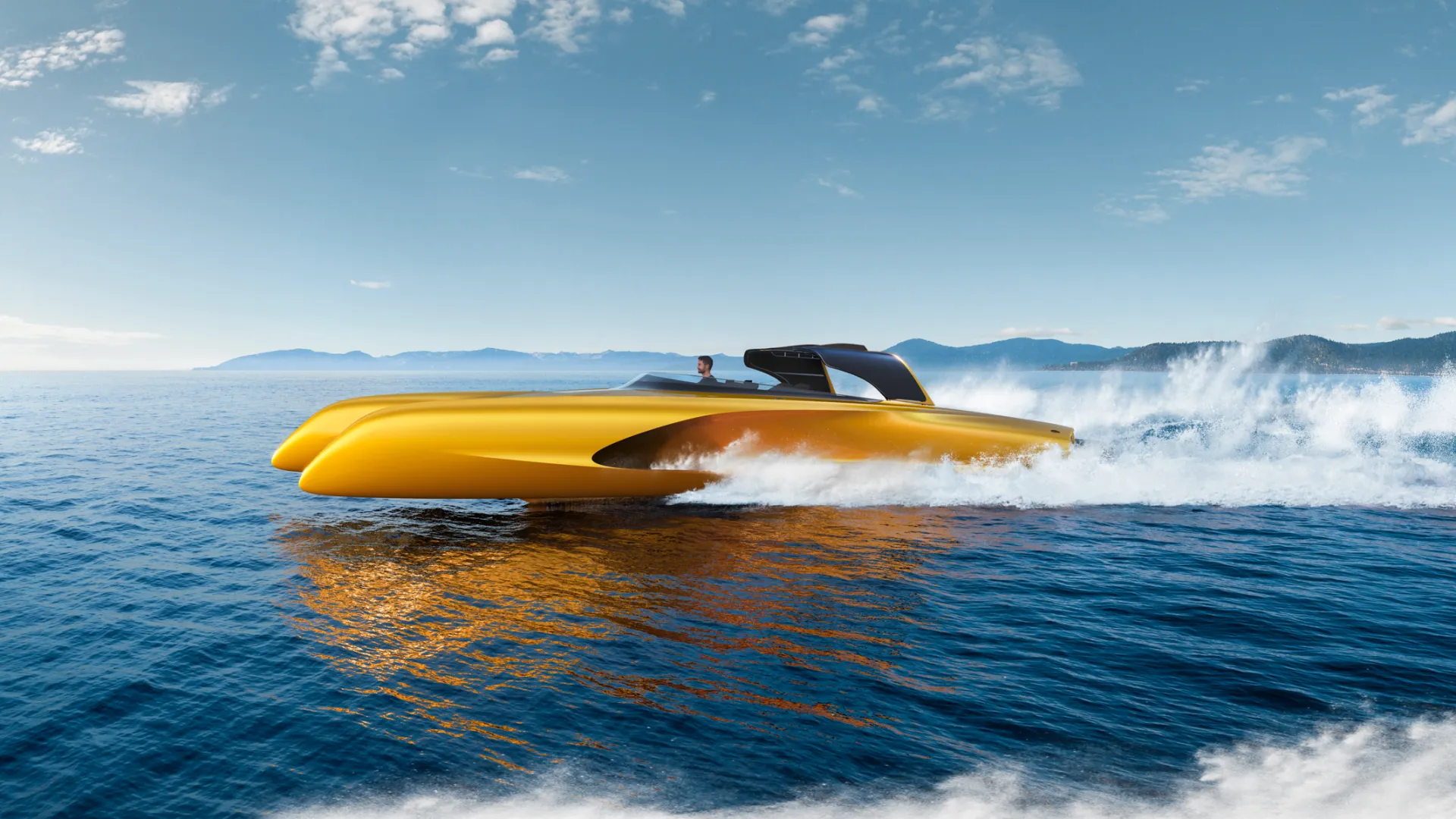 Salome Yacht Side View on Ocean