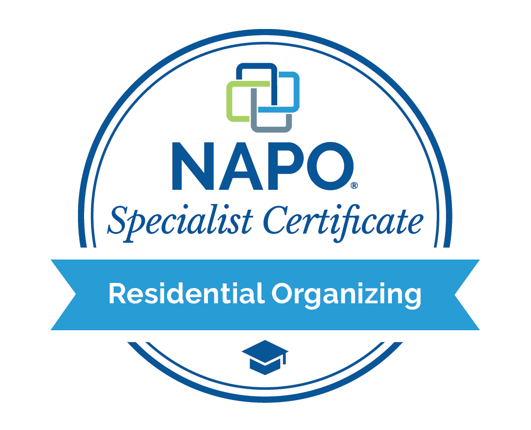 A napo specialist certificate for residential organizing