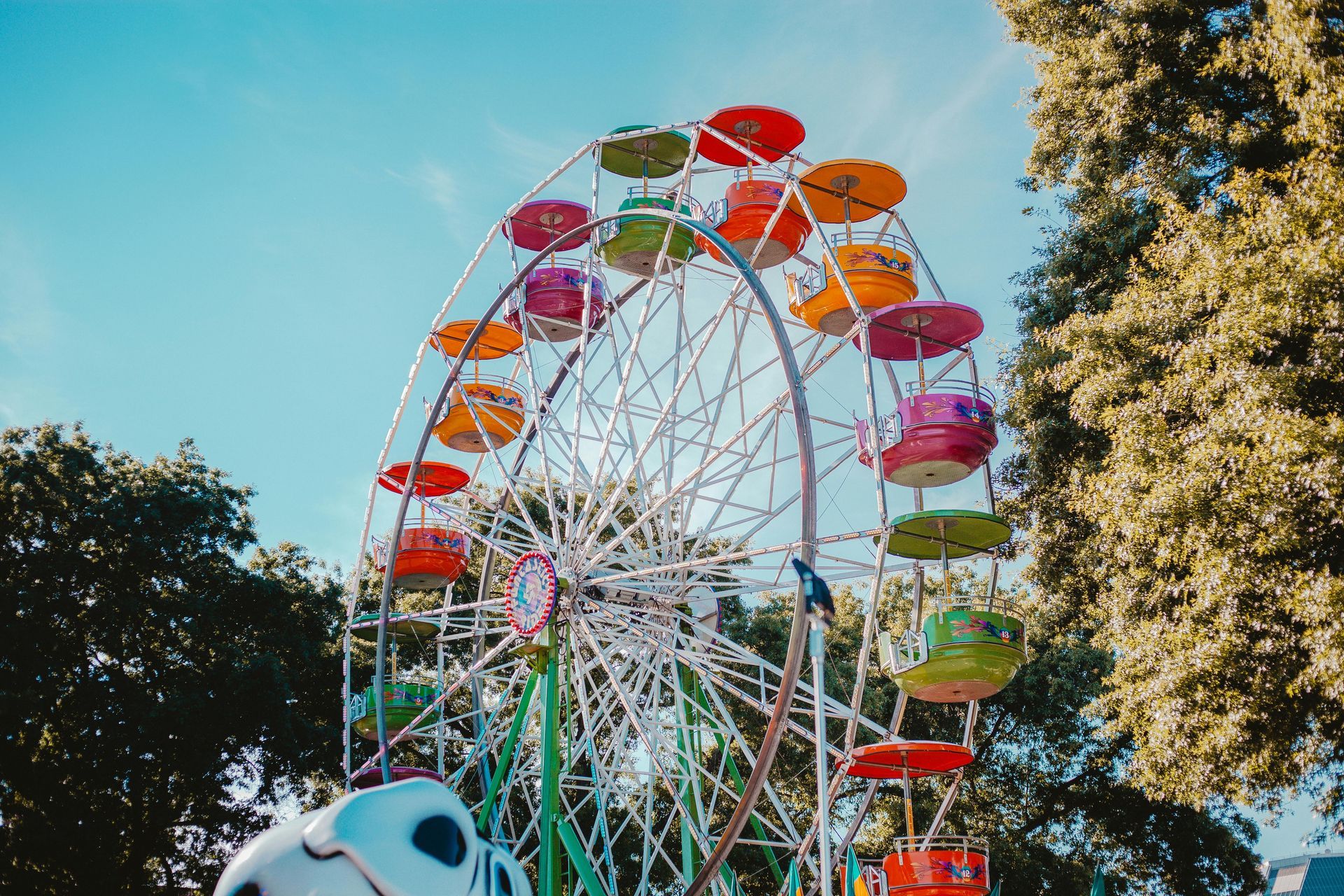 a ferris wheel at a local fair