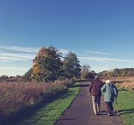 Senior couple walking - Daily Living in Heber, UT