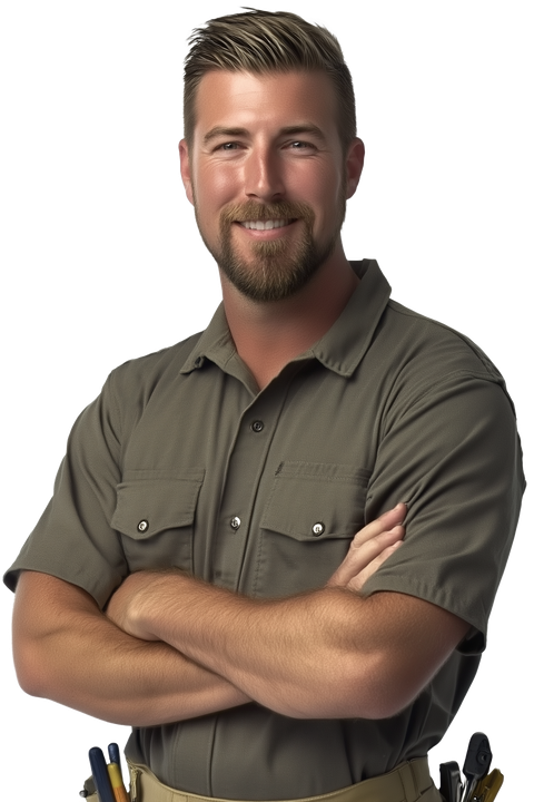 Shea Doerfler, founder of Prescott Custom Homes, standing confidently, showcasing his hands-on approach and dedication to building custom homes in Prescott, AZ.
