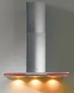 A stainless steel refrigerator freezer with a handle on a white background.