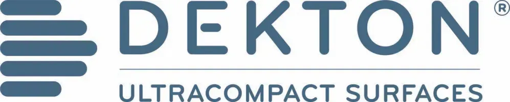 A dekton ultra compact surfaces logo on a white background