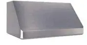 A stainless steel refrigerator freezer with a handle on a white background.